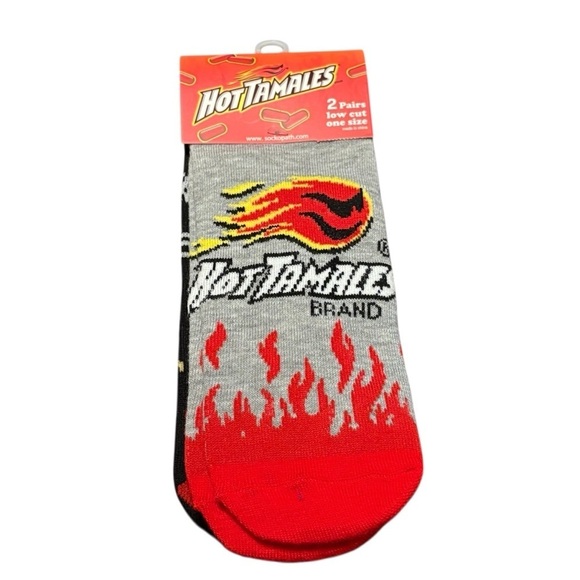 3/$25 Hot Tamales Crazy Food Themed Socks Men/Women Funny Gift for Snack Lover - Picture 2 of 5